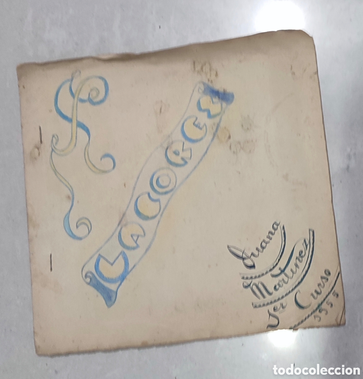 Paper Collecting Others: Escuela del Hogar de la Falange. Requena. &Aacute;lbum bordado. A&ntilde;os 50