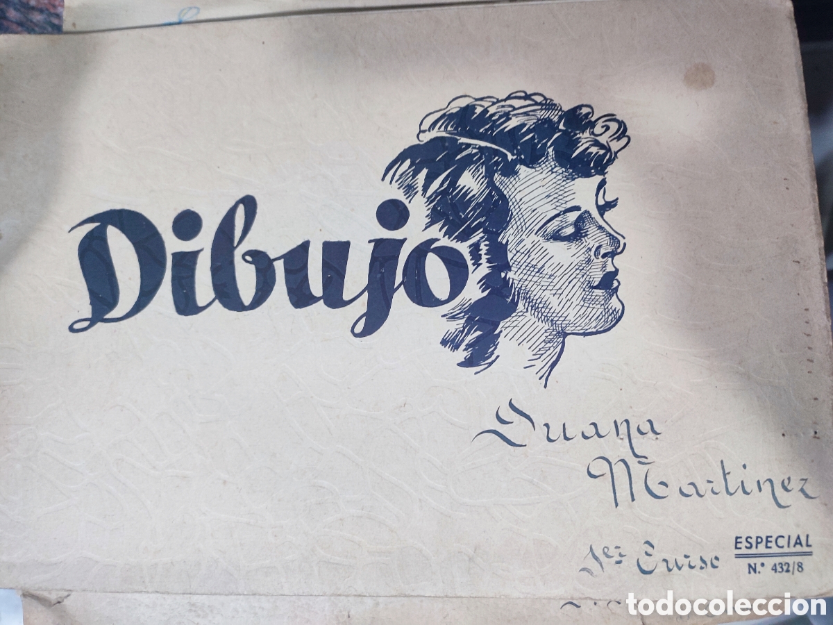 Altri oggetti di carta: Antiguo cuaderno de dibujo. A&ntilde;os 50