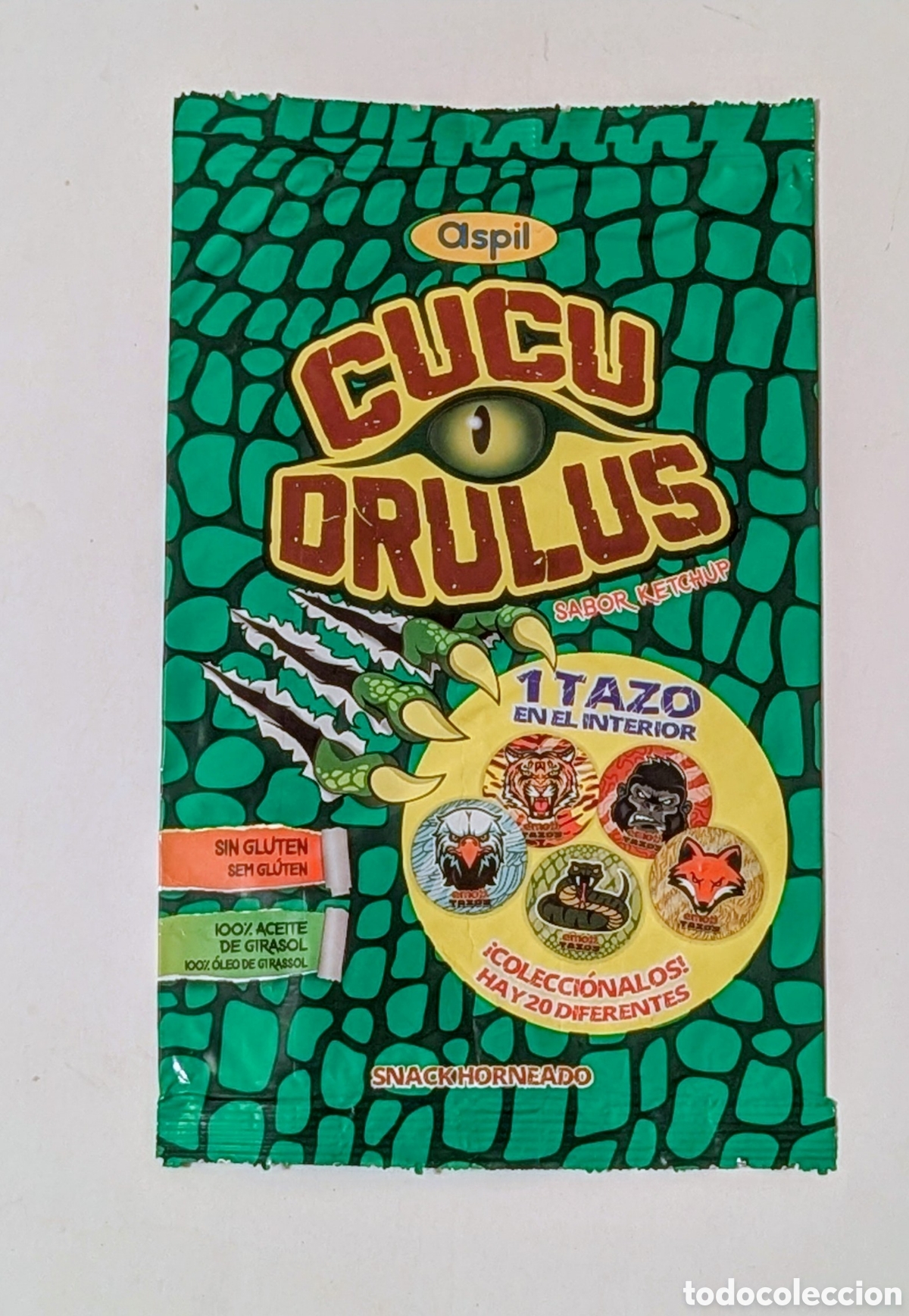 Otros art&iacute;culos de coleccionismo en papel: Envoltorio Tazos. Cucu Drulus. Aspil - Foto 1