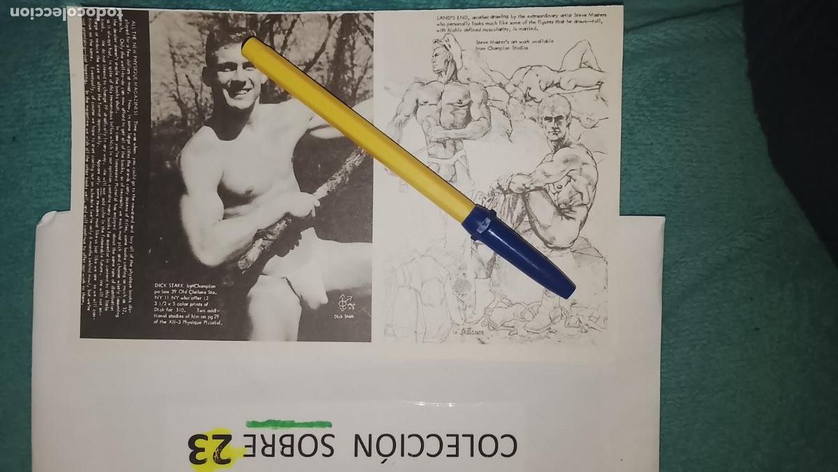 Otros Art&iacute;culos de Coleccionismo en Papel: hoja tematica gay artistica fotografica o comic hombre erotico desnudos culturismo homo sexo EROTICA