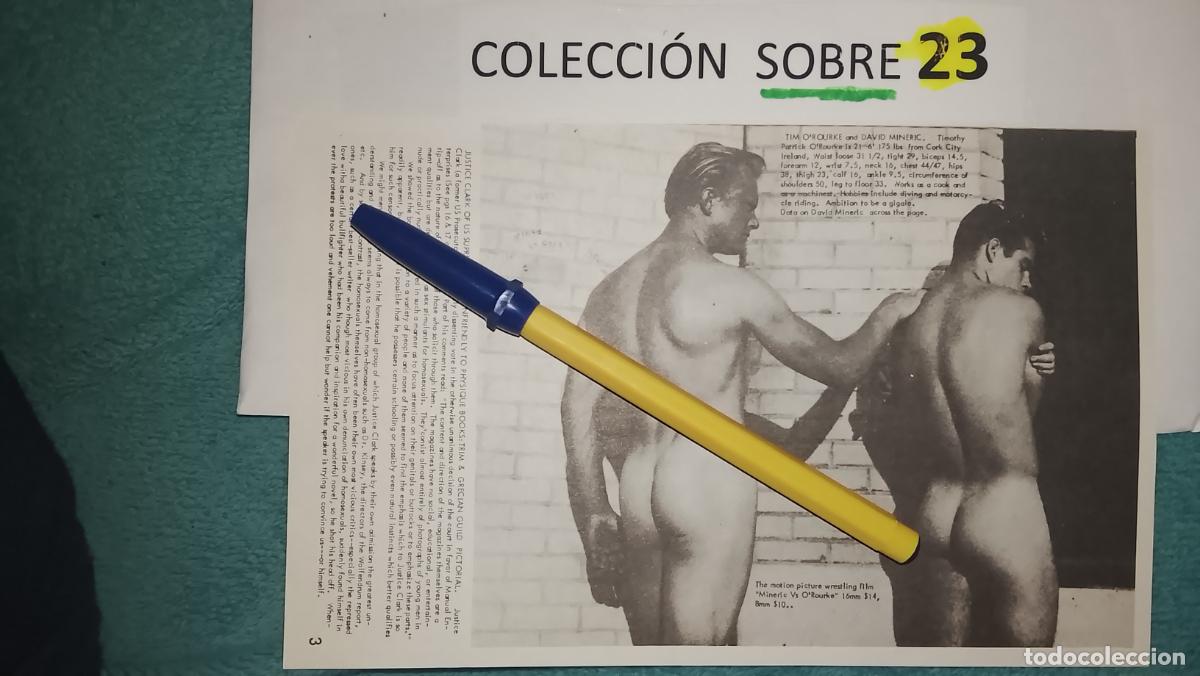 Otros Art&iacute;culos de Coleccionismo en Papel: hoja tematica gay artistica fotografica o comic hombre erotico desnudos culturismo homo sexo EROTICA