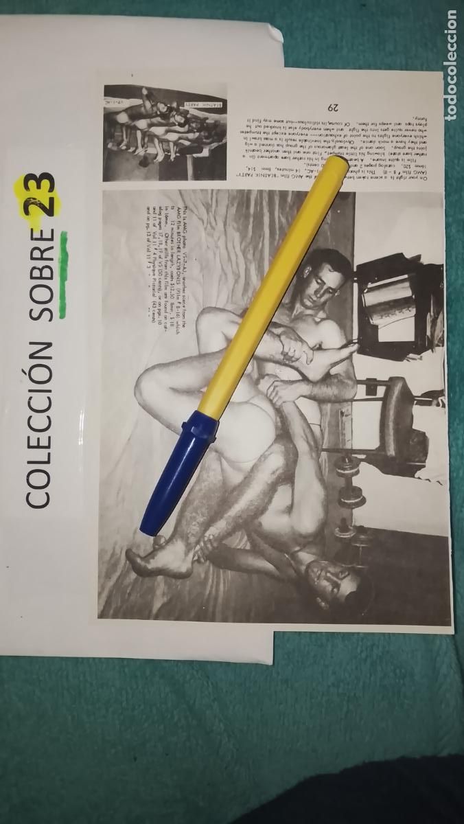 Otros Art&iacute;culos de Coleccionismo en Papel: hoja tematica gay artistica fotografica o comic hombre erotico desnudos culturismo homo sexo EROTICA