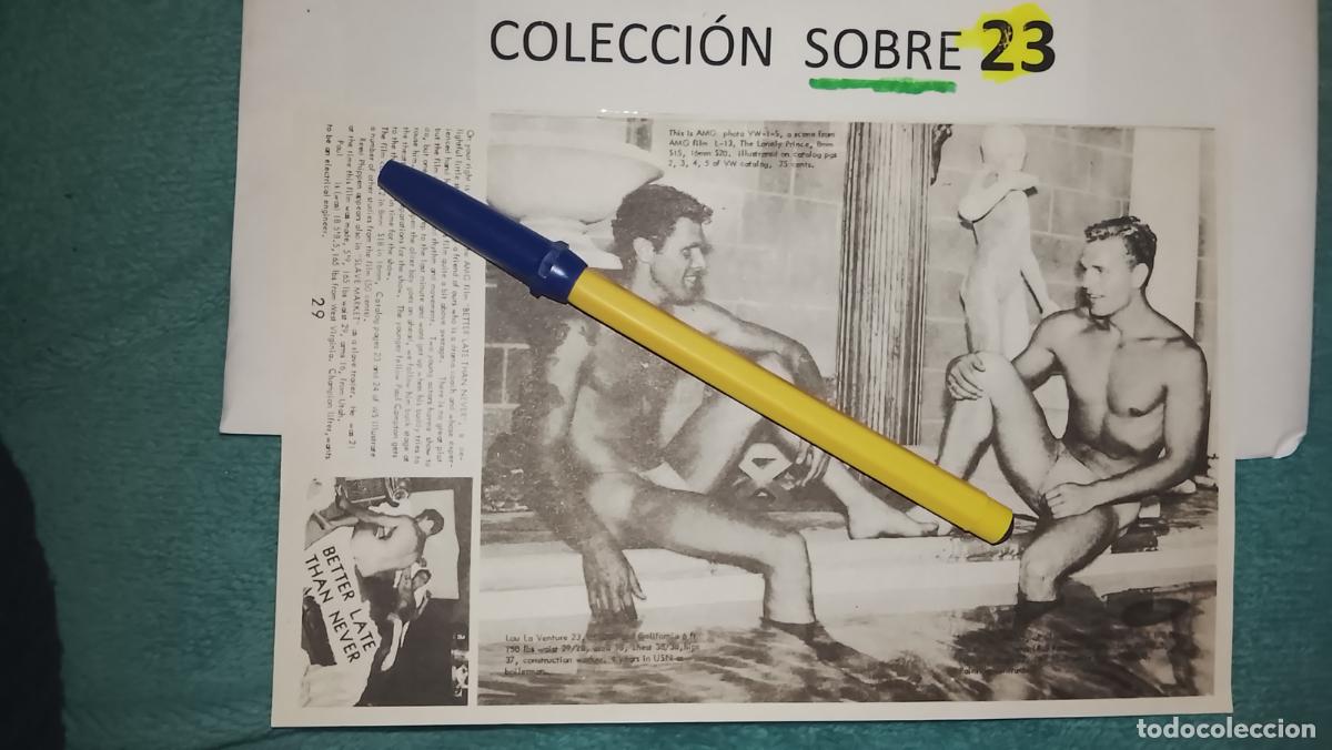 Otros Art&iacute;culos de Coleccionismo en Papel: hoja tematica gay artistica fotografica o comic hombre erotico desnudos culturismo homo sexo EROTICA