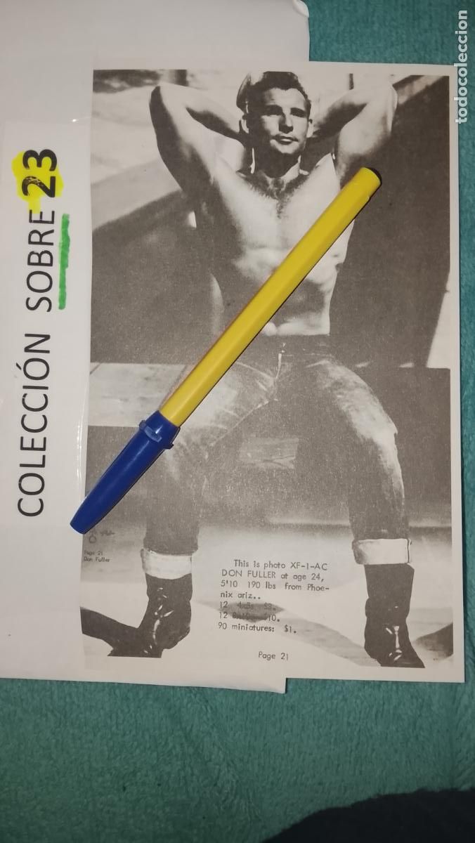 Otros Art&iacute;culos de Coleccionismo en Papel: hoja tematica gay artistica fotografica o comic hombre erotico desnudos culturismo homo sexo EROTICA