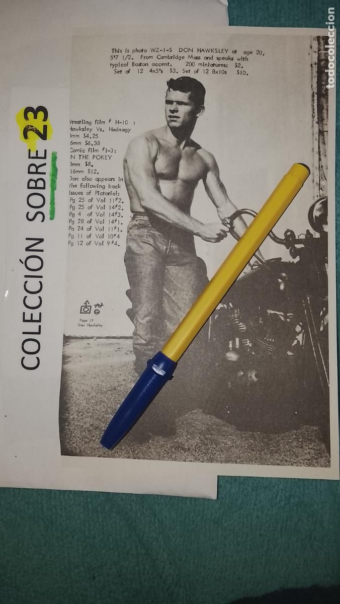 Otros Art&iacute;culos de Coleccionismo en Papel: hoja tematica gay artistica fotografica o comic hombre erotico desnudos culturismo homo sexo EROTICA