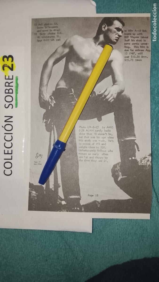 Otros Art&iacute;culos de Coleccionismo en Papel: hoja tematica gay artistica fotografica o comic hombre erotico desnudos culturismo homo sexo EROTICA