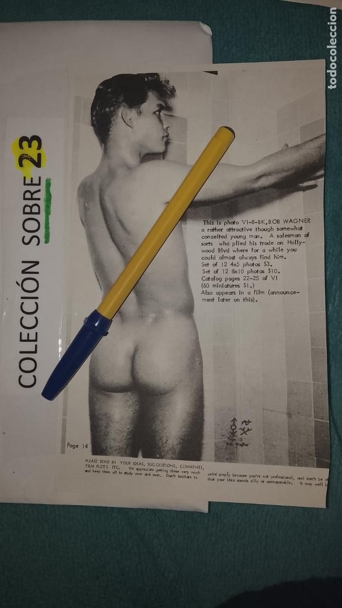 Otros Art&iacute;culos de Coleccionismo en Papel: hoja tematica gay artistica fotografica o comic hombre erotico desnudos culturismo homo sexo EROTICA