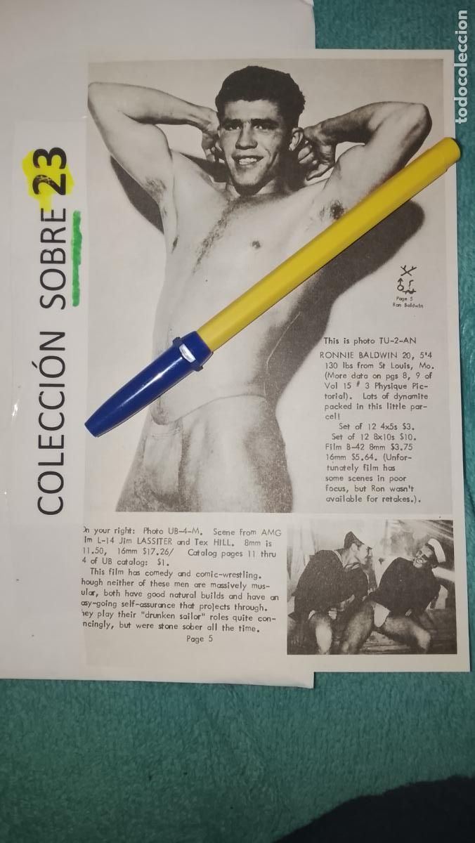 Paper Collecting Others: hoja tematica gay artistica fotografica o comic hombre erotico desnudos culturismo homo sexo EROTICA