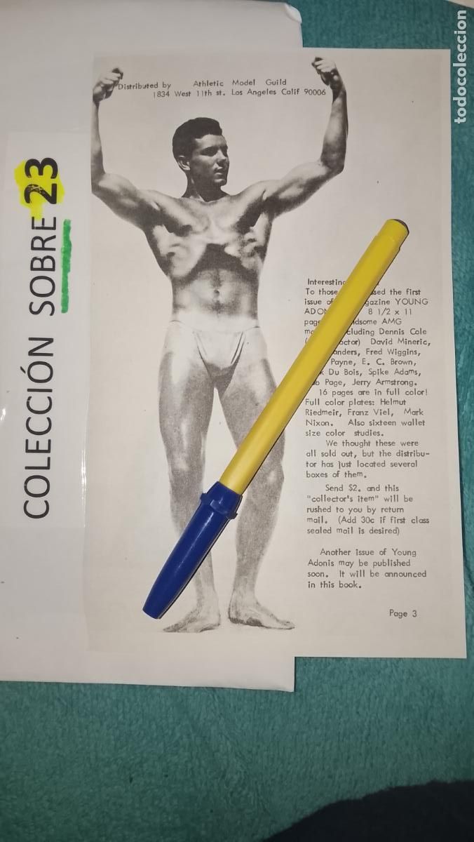 Paper Collecting Others: hoja tematica gay artistica fotografica o comic hombre erotico desnudos culturismo homo sexo EROTICA