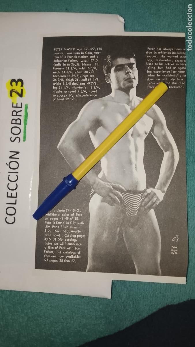 Paper Collecting Others: hoja tematica gay artistica fotografica o comic hombre erotico desnudos culturismo homo sexo EROTICA