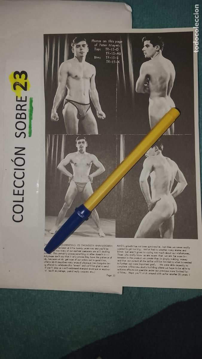 Paper Collecting Others: hoja tematica gay artistica fotografica o comic hombre erotico desnudos culturismo homo sexo EROTICA