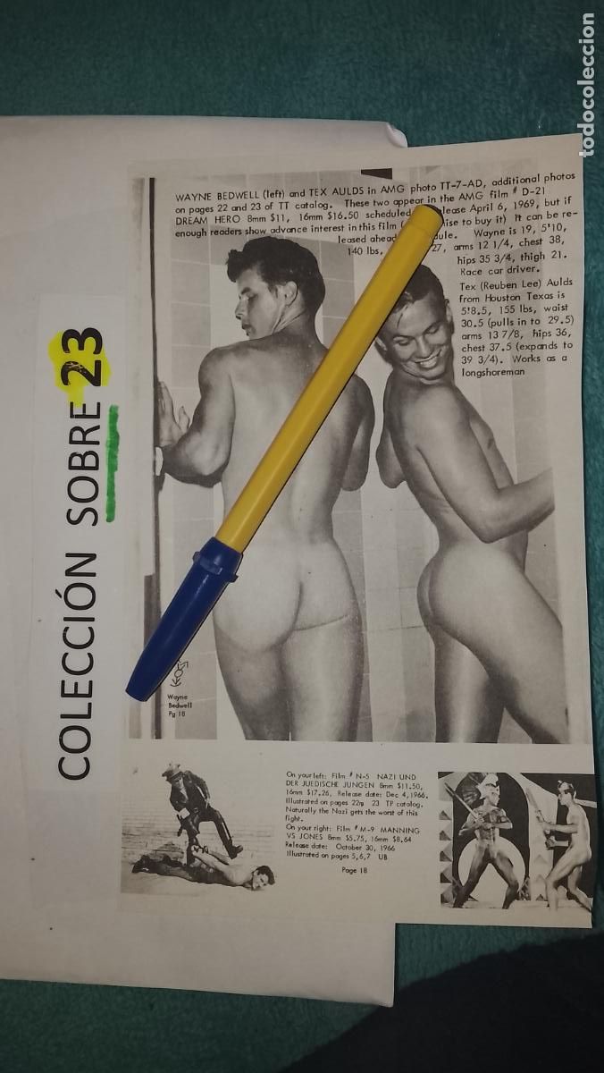 Paper Collecting Others: hoja tematica gay artistica fotografica o comic hombre erotico desnudos culturismo homo sexo EROTICA