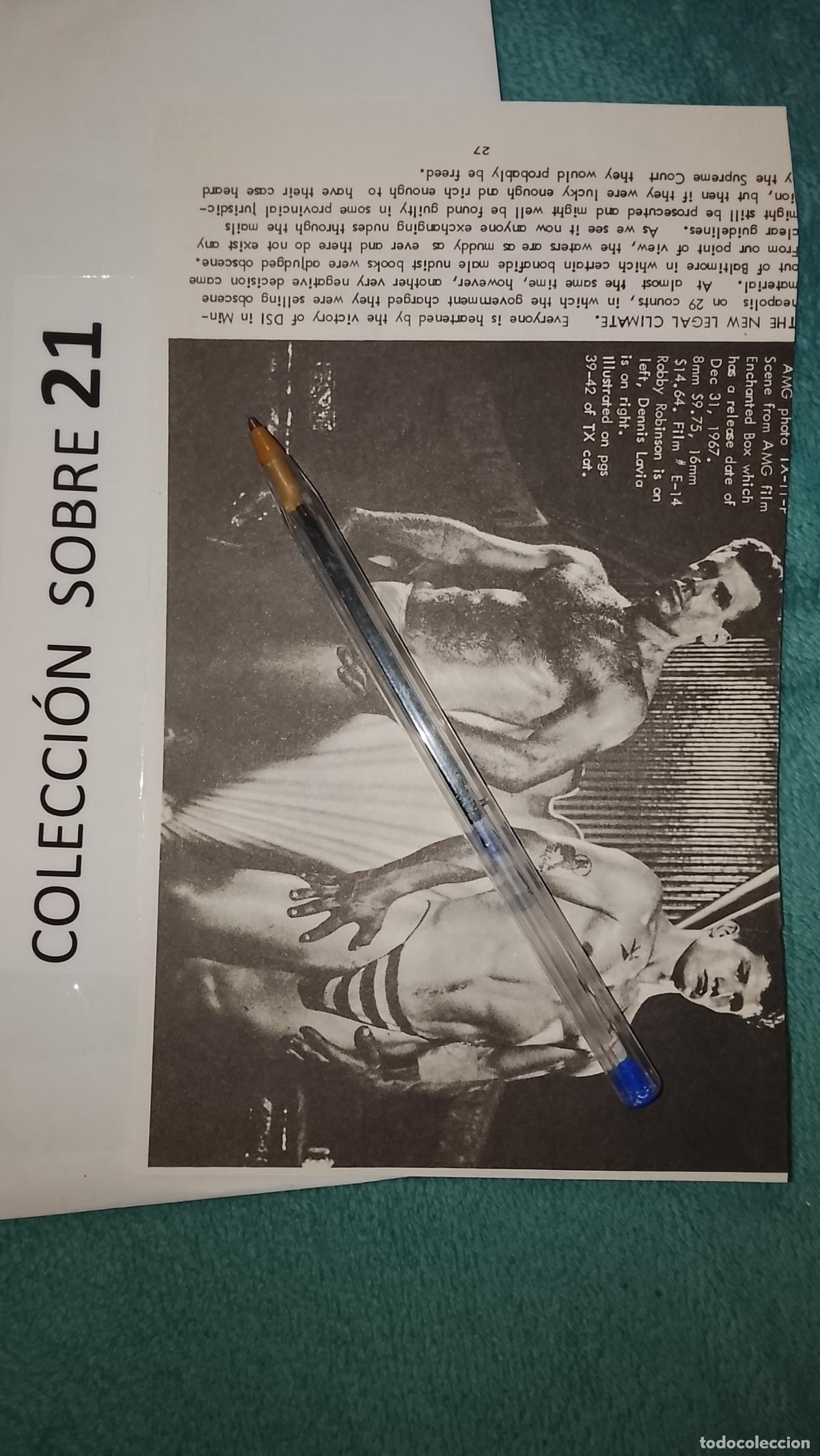 Altri oggetti di carta: hoja tematica gay artistica fotografica o comic hombre erotico desnudos culturismo homo sexo EROTICA