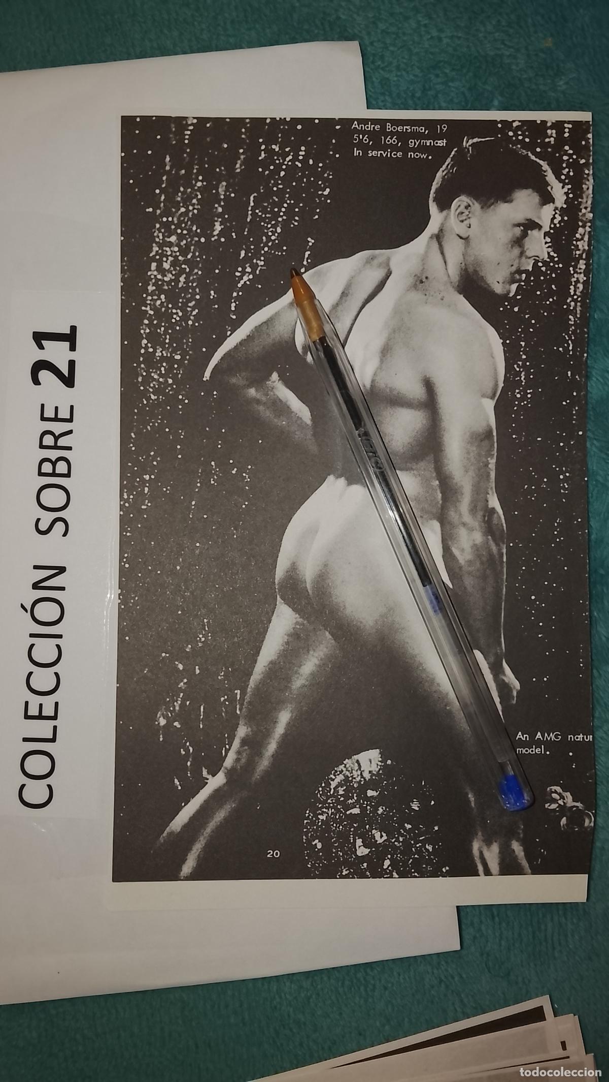 Altri oggetti di carta: hoja tematica gay artistica fotografica o comic hombre erotico desnudos culturismo homo sexo EROTICA