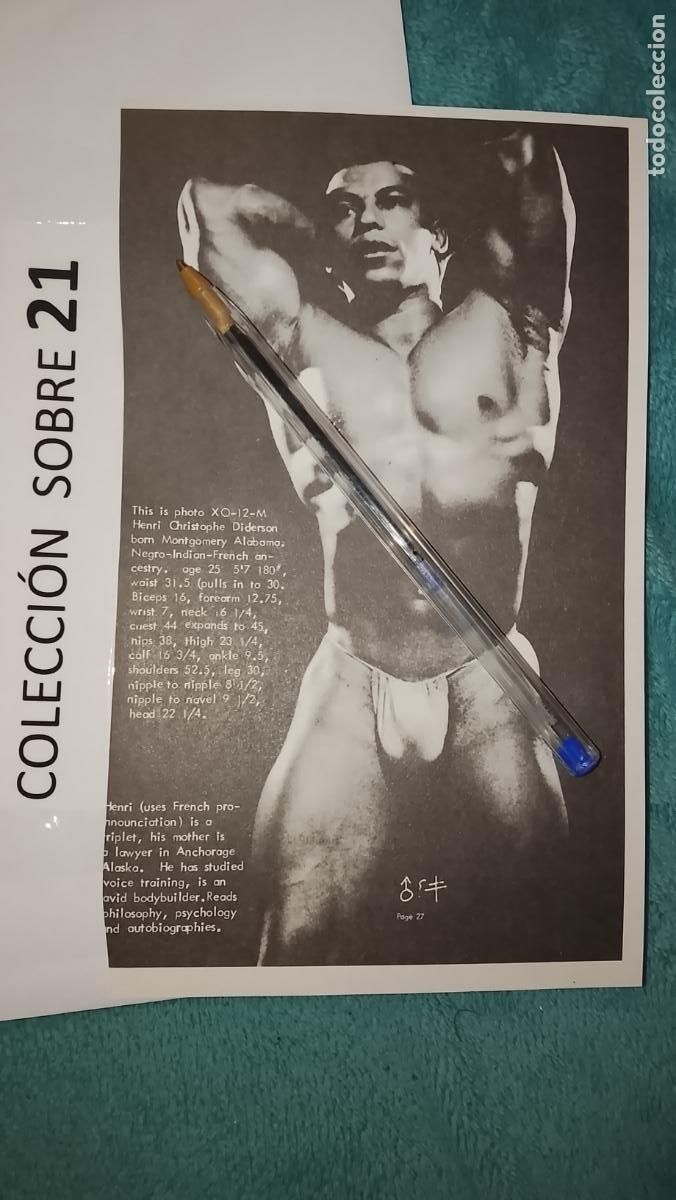 Sammelleidenschaft Andere Papierartikel: hoja tematica gay artistica fotografica o comic hombre erotico desnudos culturismo homo sexo EROTICA