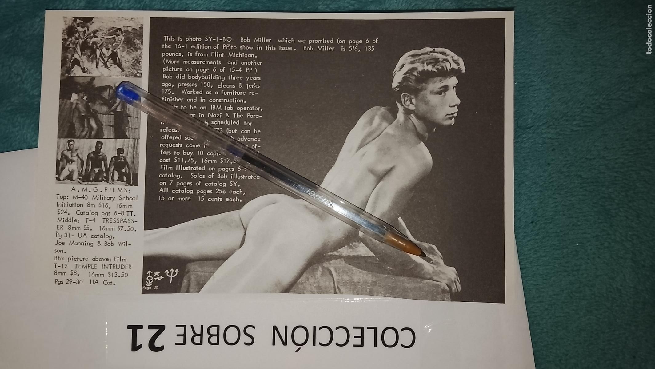 Sammelleidenschaft Andere Papierartikel: hoja tematica gay artistica fotografica o comic hombre erotico desnudos culturismo homo sexo EROTICA