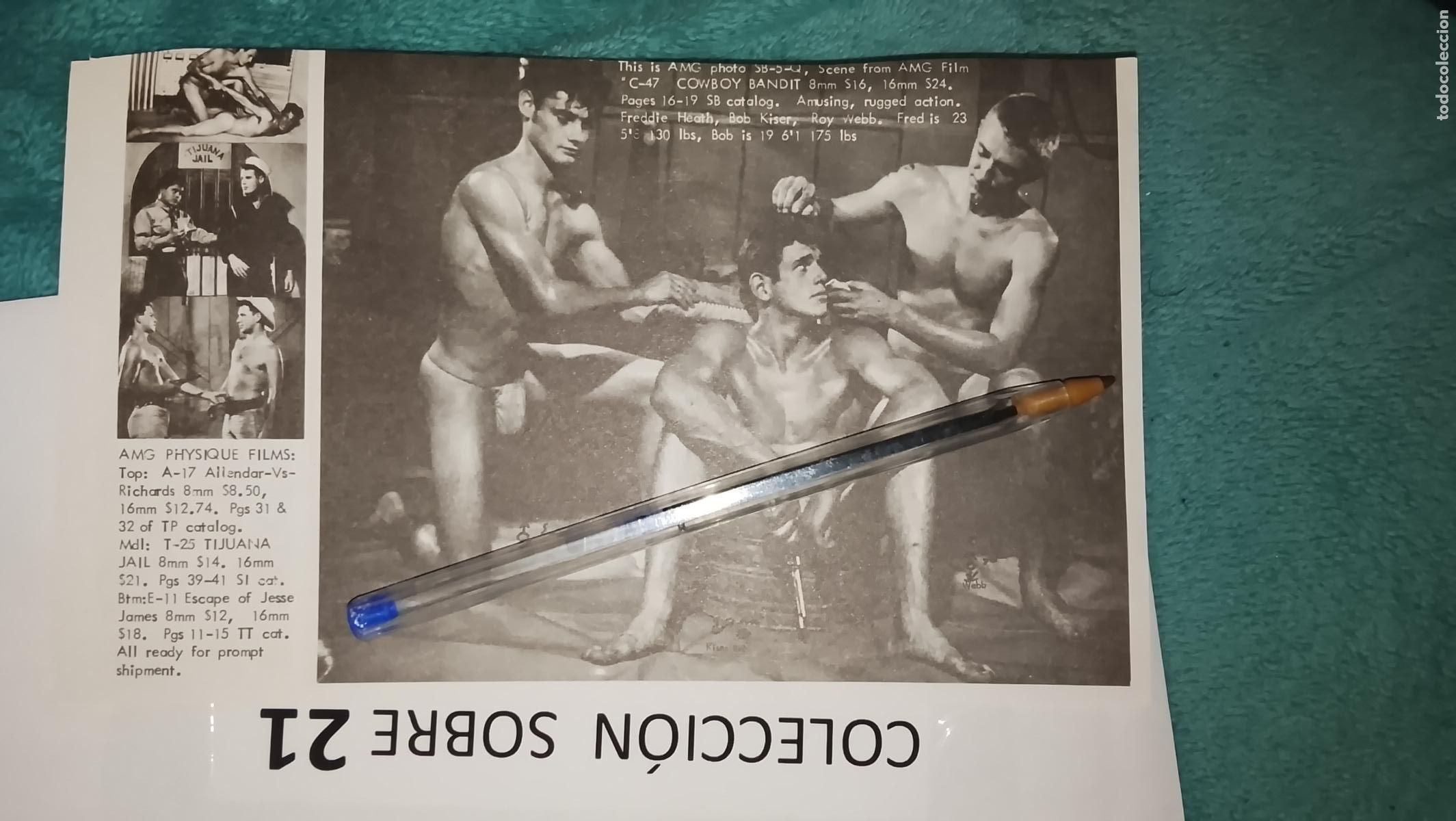 Sammelleidenschaft Andere Papierartikel: hoja tematica gay artistica fotografica o comic hombre erotico desnudos culturismo homo sexo EROTICA