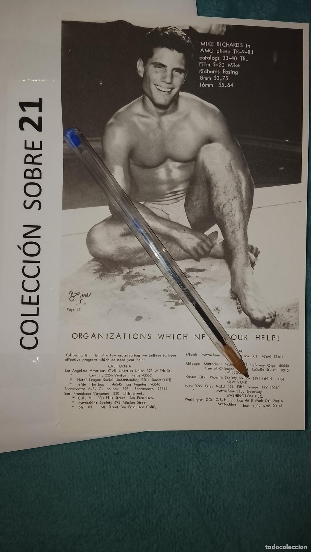 Sammelleidenschaft Andere Papierartikel: hoja tematica gay artistica fotografica o comic hombre erotico desnudos culturismo homo sexo EROTICA