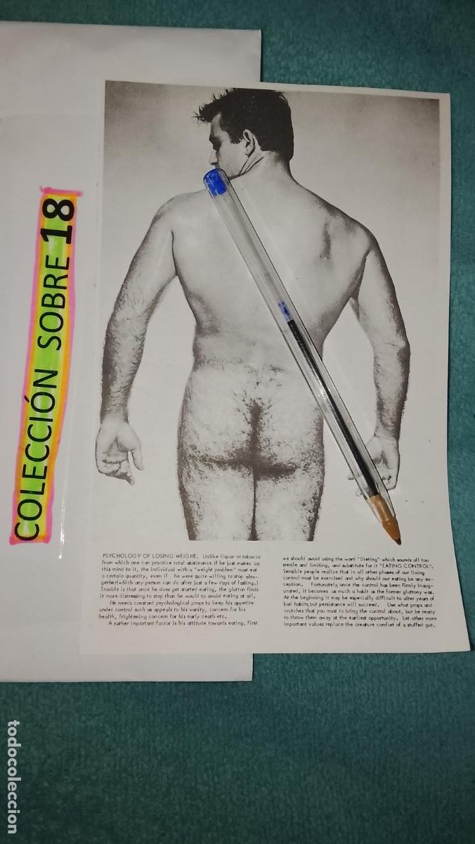 Otros Art&iacute;culos de Coleccionismo en Papel: hoja tematica gay artistica fotografica o comic hombre erotico desnudos culturismo homo sexo EROTICA