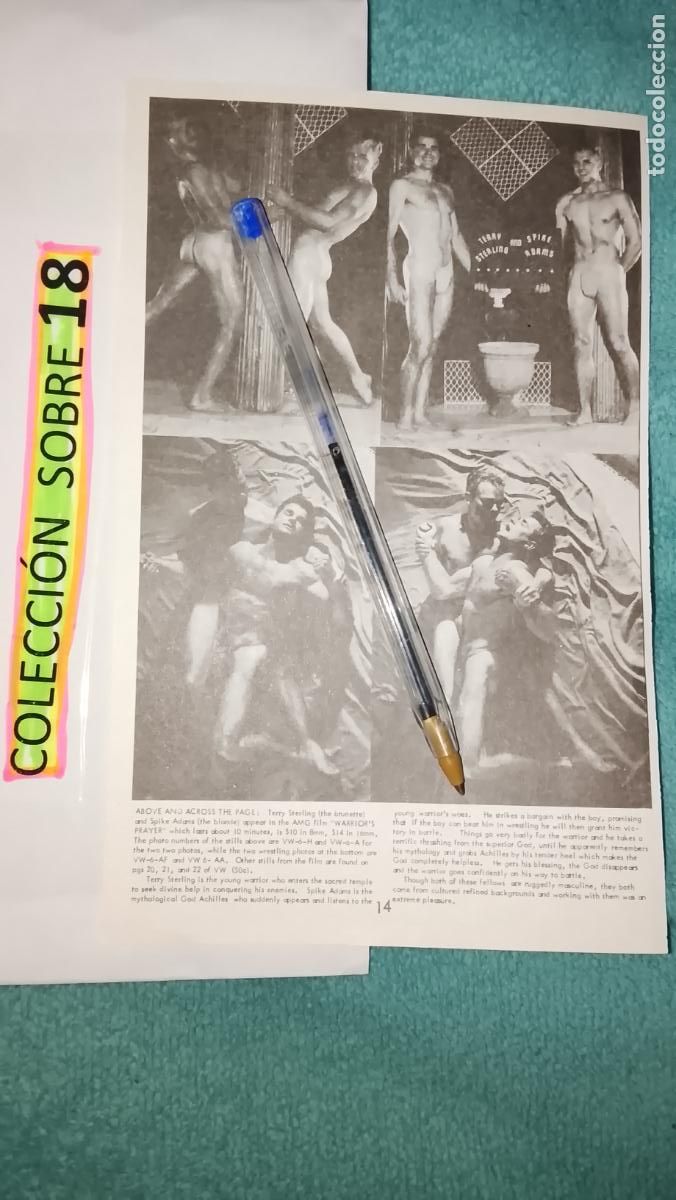 Otros Art&iacute;culos de Coleccionismo en Papel: hoja tematica gay artistica fotografica o comic hombre erotico desnudos culturismo homo sexo EROTICA