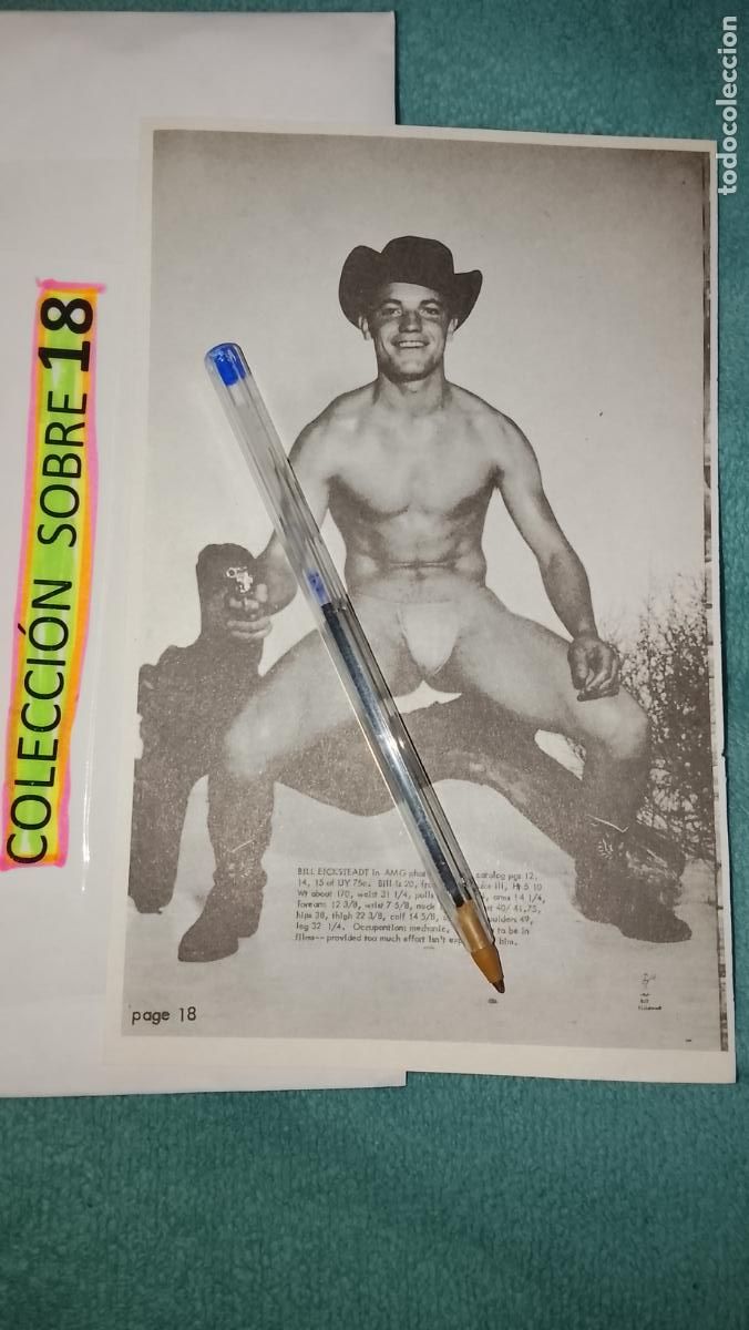 Otros Art&iacute;culos de Coleccionismo en Papel: hoja tematica gay artistica fotografica o comic hombre erotico desnudos culturismo homo sexo EROTICA