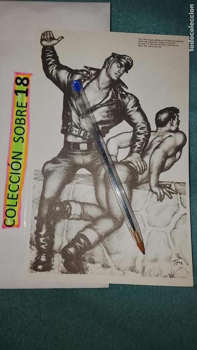 Otros Art&iacute;culos de Coleccionismo en Papel: hoja tematica gay artistica fotografica o comic hombre erotico desnudos culturismo homo sexo EROTICA