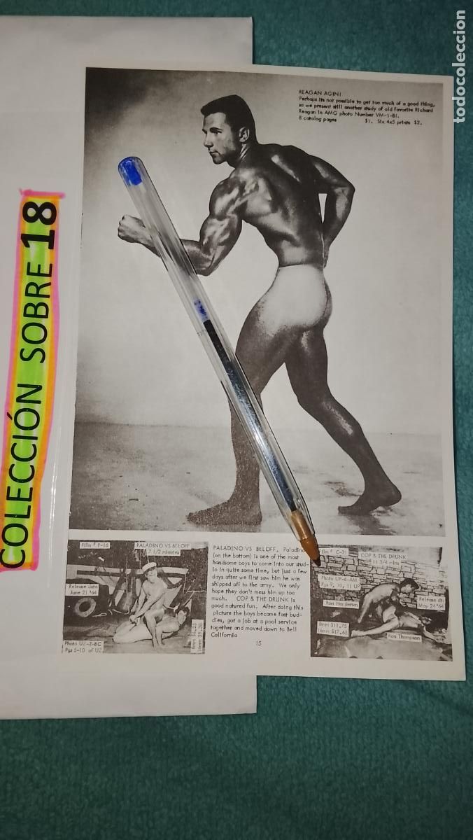 Otros Art&iacute;culos de Coleccionismo en Papel: hoja tematica gay artistica fotografica o comic hombre erotico desnudos culturismo homo sexo EROTICA