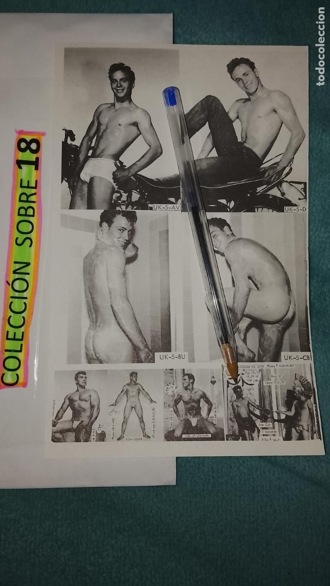 Otros Art&iacute;culos de Coleccionismo en Papel: hoja tematica gay artistica fotografica o comic hombre erotico desnudos culturismo homo sexo EROTICA