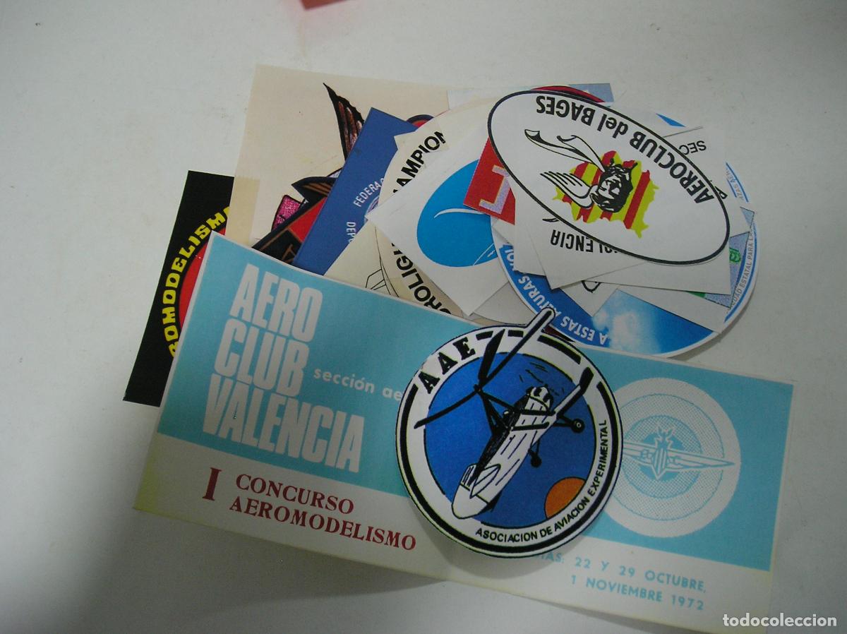 Paper Collecting Others: LOTE ADHESIVOS ESCUELA AVIACION - AEROMODELISMO -DEPORTES AEREOS -PARACAIDISMO -VUELO LIBRE LOTE V-9