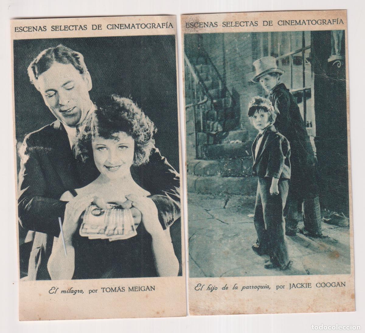 Sammelleidenschaft Andere Papierartikel: Lote de 2 cromos Escenas selectas de cinematograf&iacute;a. El milagro por tomas Megan y El hijo de la parr