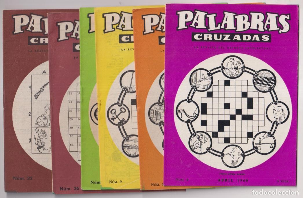Sammelleidenschaft Andere Papierartikel: Pasatiempos. Palabras Cruzadas. Lote de 6 ejemplares: 4, 6, 9, 21, 26, 32. A&ntilde;o 1960-62. SIN USAR