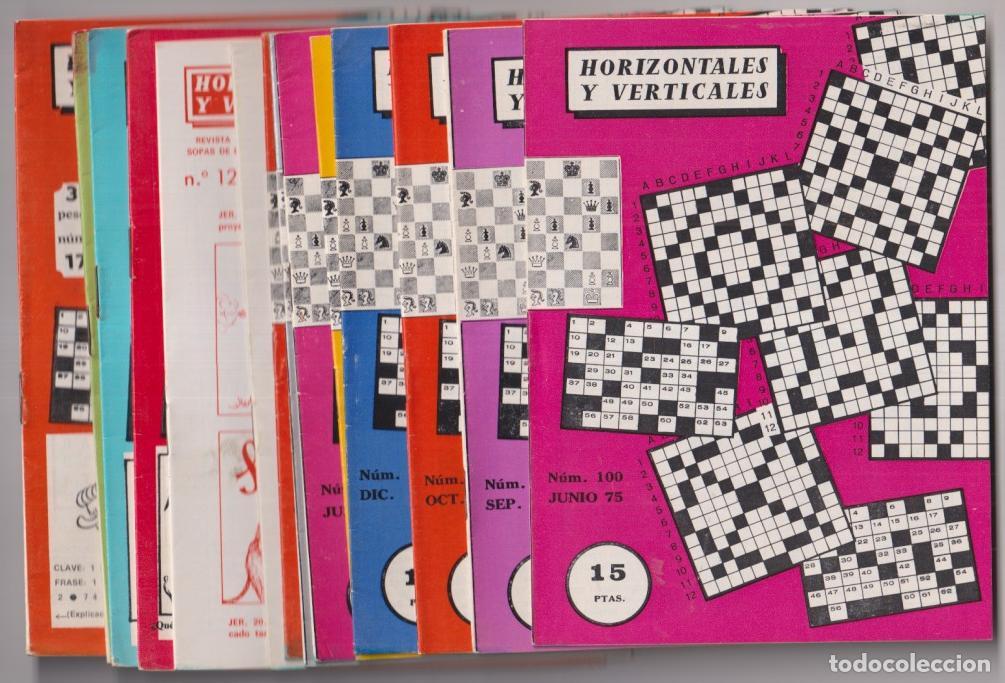 Sammelleidenschaft Andere Papierartikel: Pasatiempos. Horizontales y Verticales. Lote de 14 ejemplares: 100, 103, 104, 106, 110, 112, 114, 11