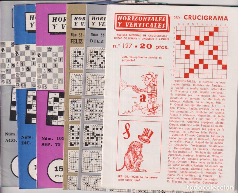 Sammelleidenschaft Andere Papierartikel: Pasatiempos. Horizontales y verticales. Lote de 6 ejemplares: 66, 83, 103, 106, 114, 127. A&ntilde;o 1972-1