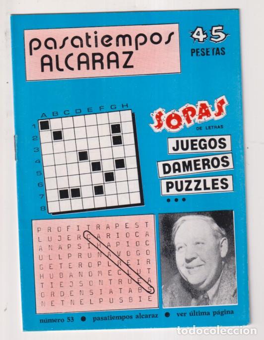 Sammelleidenschaft Andere Papierartikel: Pasatiempos Alcaraz n&ordm; 53. Sin USAR