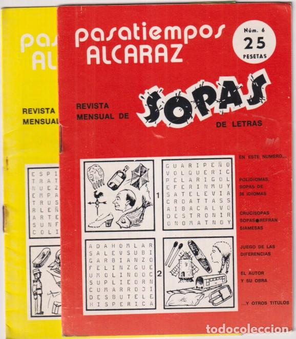 Sammelleidenschaft Andere Papierartikel: Pasatiempos Alcaraz Lote de 2 Ejemplares. sin usar