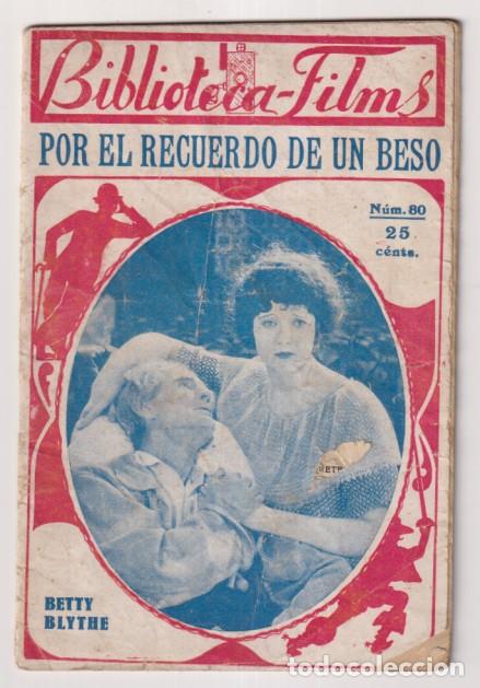 Sammelleidenschaft Andere Papierartikel: Biblioteca Films m&ordm; 80. Por el recuerdo de un beso. 32 p&aacute;ginas con fotograf&iacute;as de la pel&iacute;cula