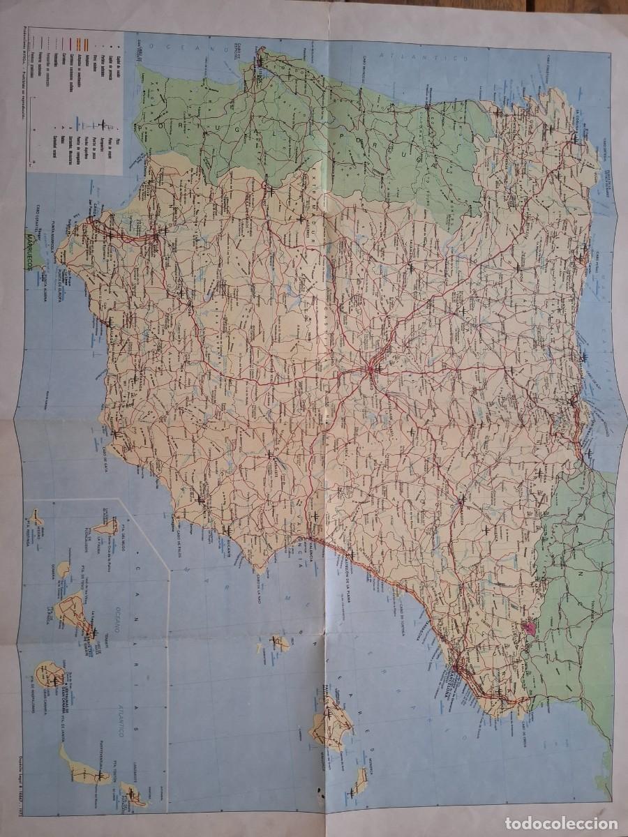 Otros art&iacute;culos de coleccionismo en papel: Mapa de Espa&ntilde;a- 1973 - Foto 1