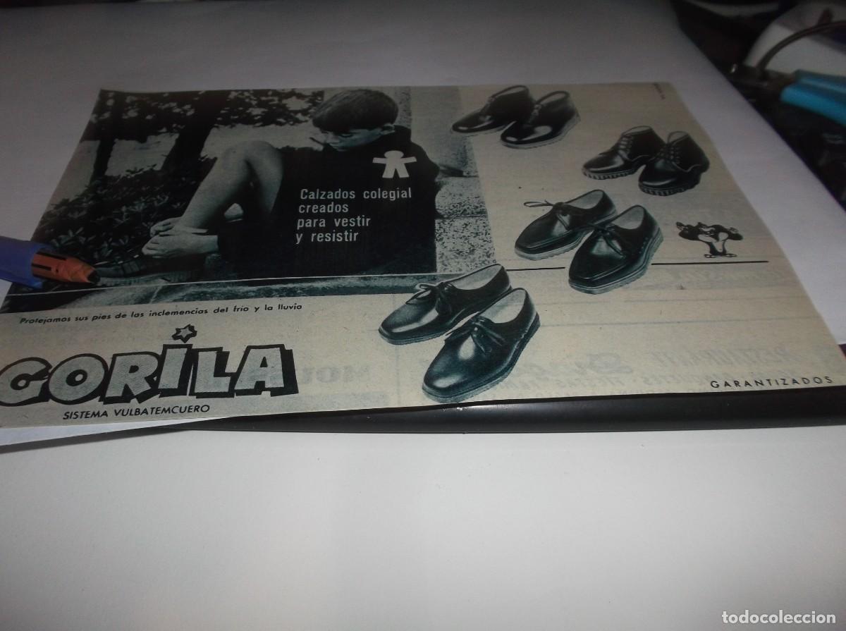 Otros Art&iacute;culos de Coleccionismo en Papel: RECORTE PUBLI.A&Ntilde;O 1964.-CALZADOS COLEGIAL PARA VESTIR Y RESISTIR - GORILA - SISTEMA VULBATEMCUERO