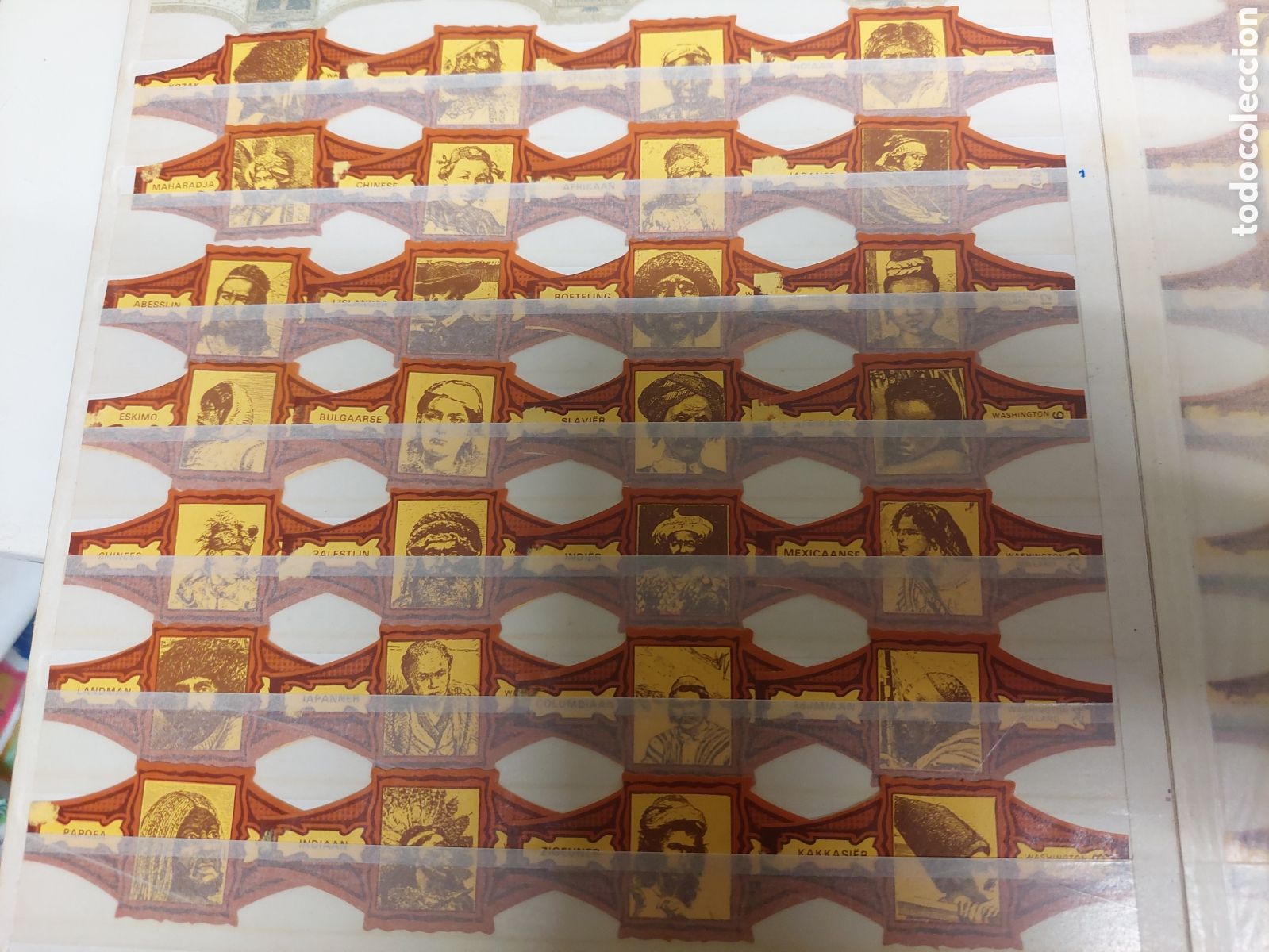 Otros Art&iacute;culos de Coleccionismo en Papel: VITOLAS PERSONAJES VITOFILIA WASHINGTON SERIE COMPLETA BUEN ESTADO