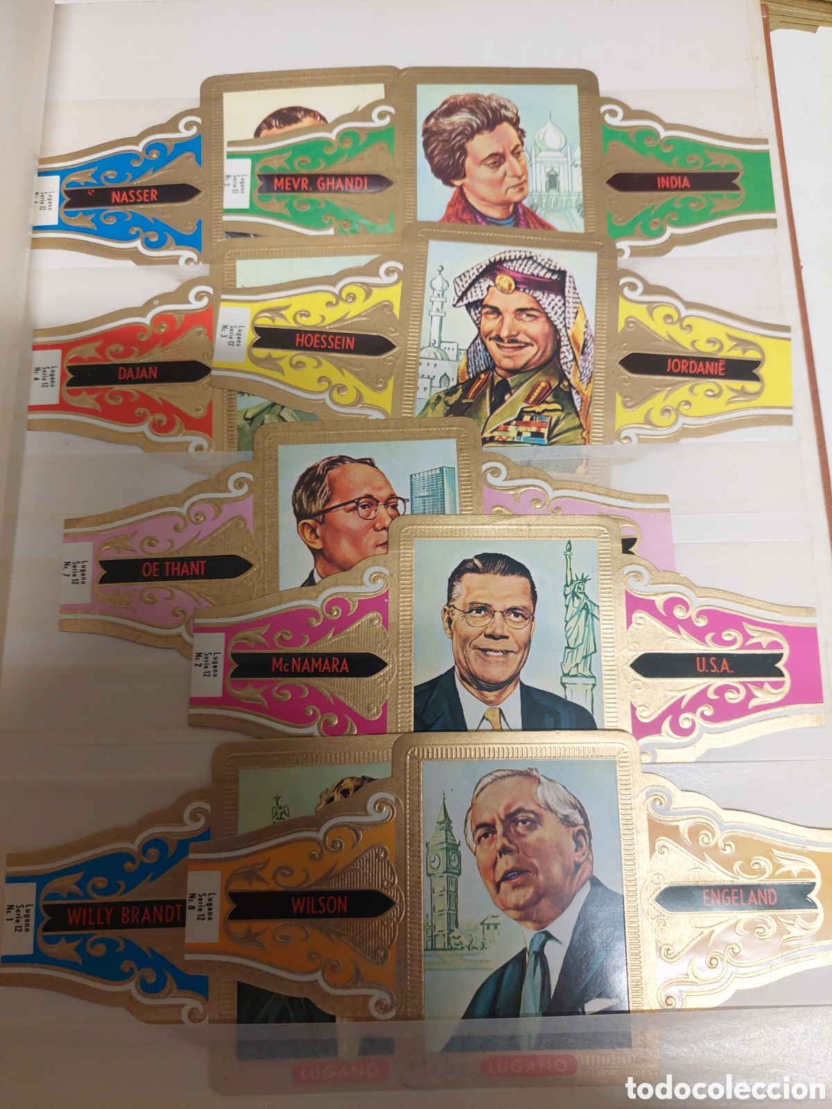 Collectionnisme Papier divers: PERSONAJES LUGANO VITOLAS VITOFILIA