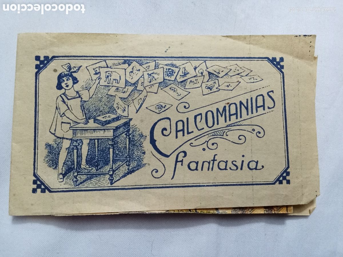 Otros Art&iacute;culos de Coleccionismo en Papel: Calcamon&iacute;a Fantas&iacute;a original