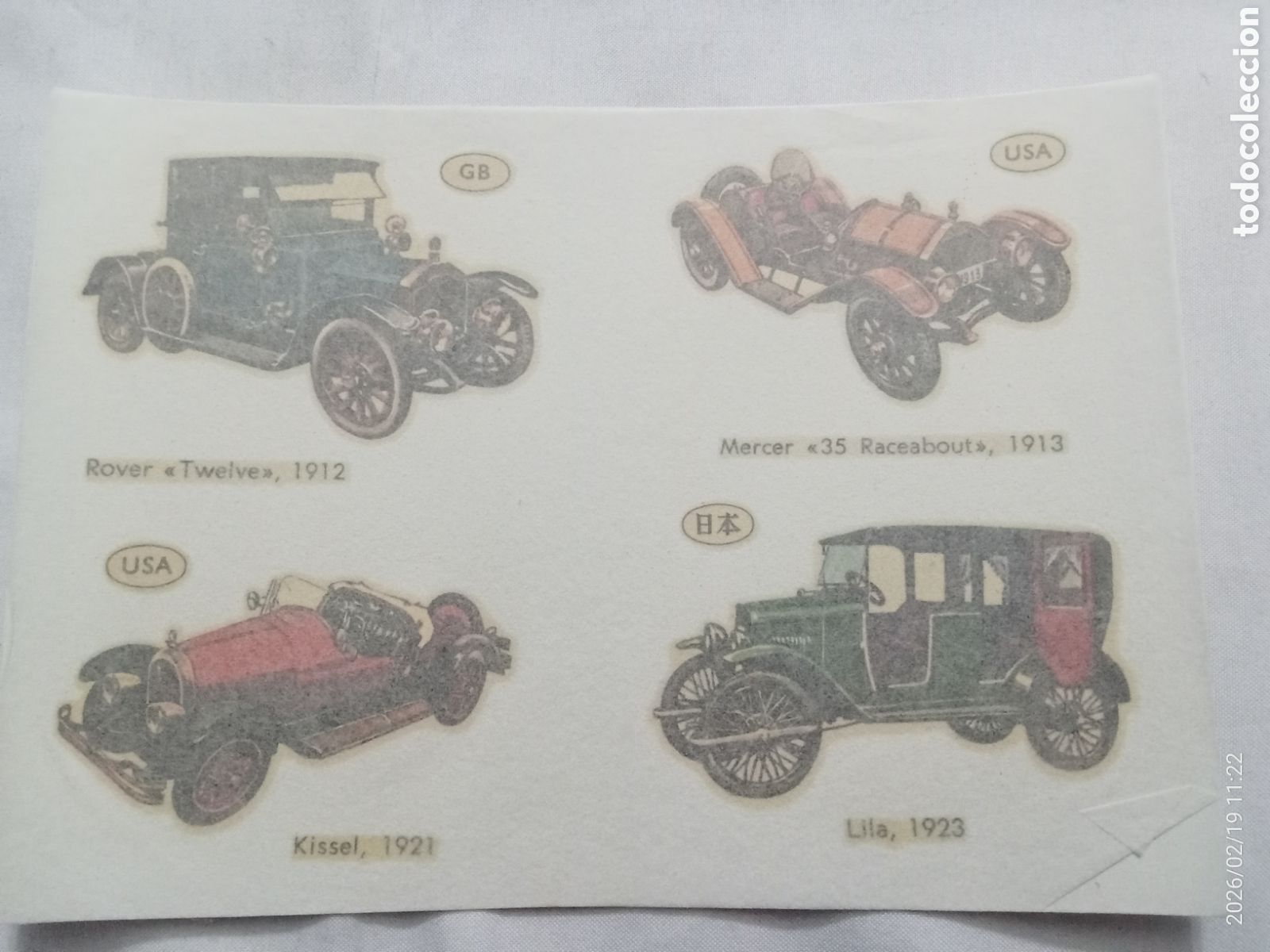 Paper Collecting Others: Calcamon&iacute;a Ortega Serie coches antiguo