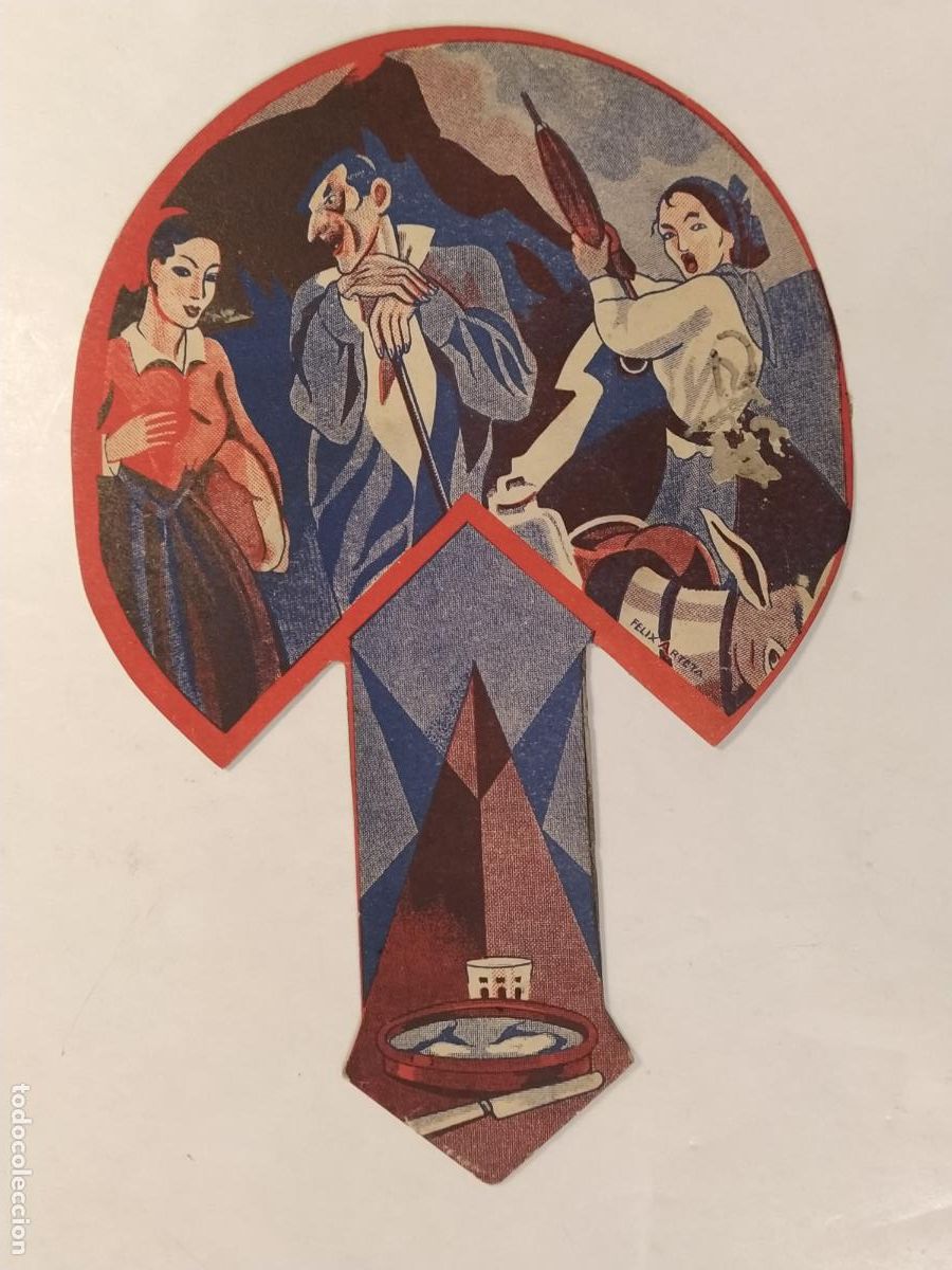 Otros Art&iacute;culos de Coleccionismo en Papel: BILBAO - BAR AZUL -VINOS BLANCOS Y CERVEZA- FELIX ARTETA - PAY PAY ANTIGUO - ESCENAS VASCAS -EUSKADI