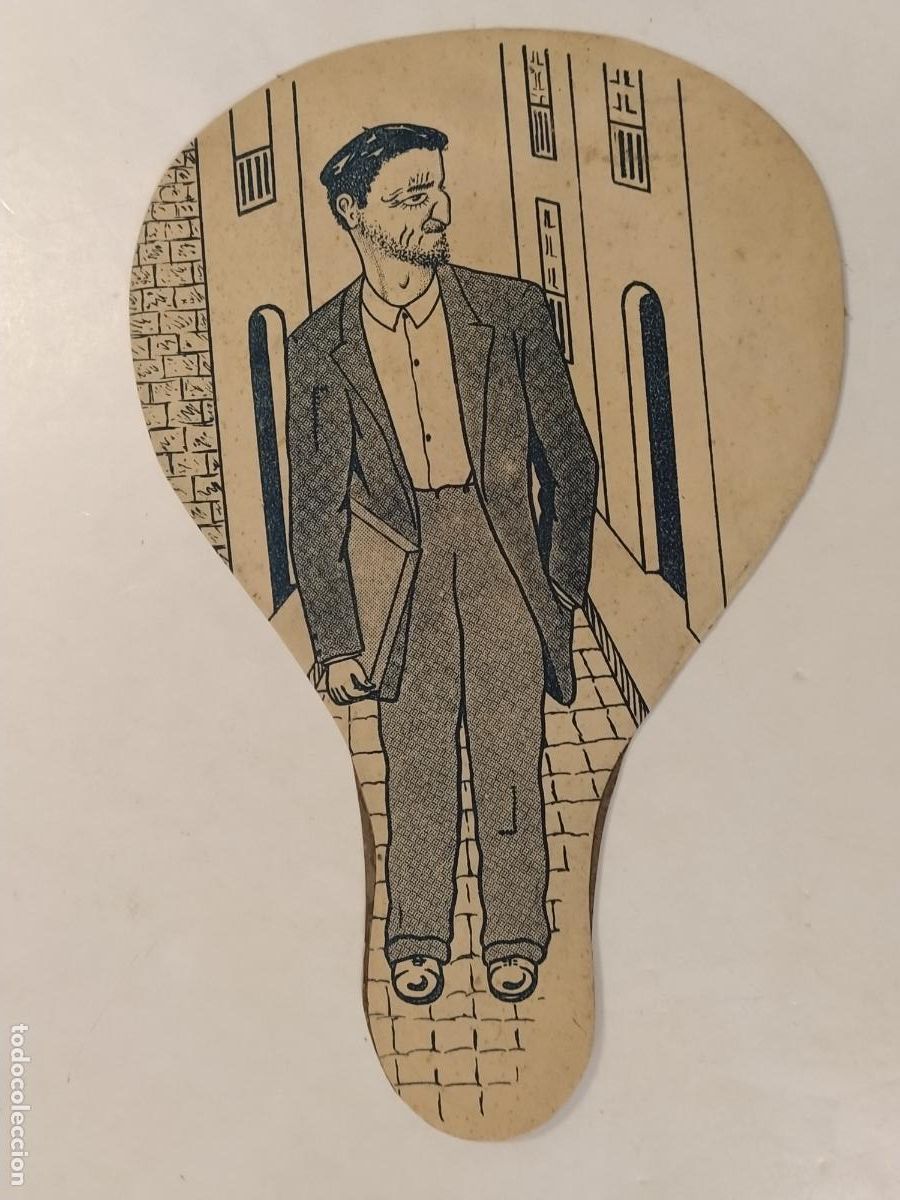 Otros Art&iacute;culos de Coleccionismo en Papel: BILBAO - BAR AZUL -VINOS BLANCOS Y CERVEZA- PAY PAY ANTIGUO - ESCENAS VASCAS - COLOR AZUL -VER FOTOS