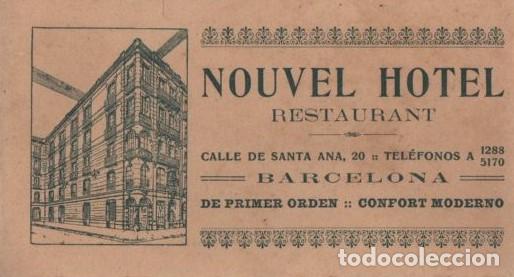 Outros artigos de papel: HIJO DE F&Eacute;LIX ZURITA. TRAJES TALLERES VALLADOLID. NOUVEL HOTEL RESTAURANT A-PAPEL-0005