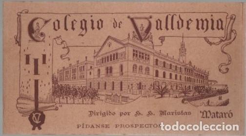 Outros artigos de papel: COLEGIO DE VALLDEMIA. HIJO DE FELIX ZURITA TRAJES TALLERES A-PAPEL-0010