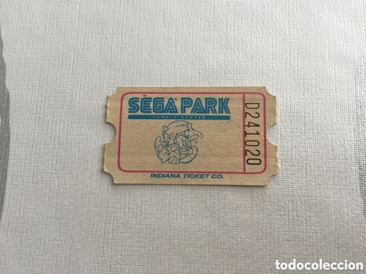 Paper Collecting Others: SEGA PARK FAMILY CENTER &rdquo;TICKET 1 PUNTO&rdquo; CANOVAS CENTER SEGA PARK VALENCIA 1995 .