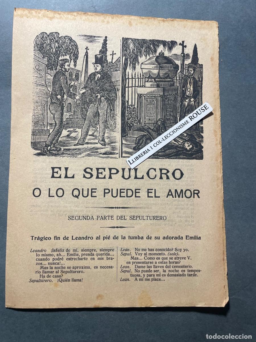 Altri oggetti di carta: PIEGOS DE CORDEL (ROMAN&Ccedil;OS) EL SEPULCROO LO QUE PUEDE EL AMOR SEGUNDA PARTE DEL SEPULTURERO -