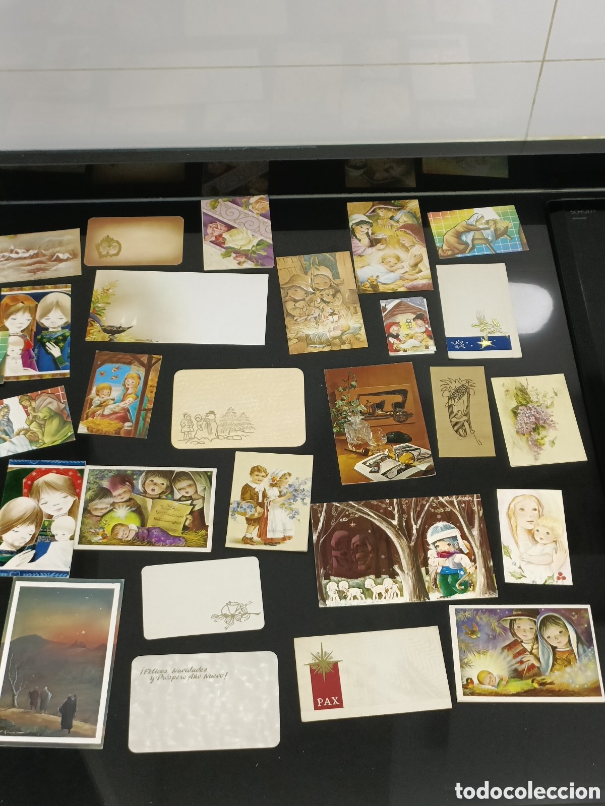 Otros Art&iacute;culos de Coleccionismo en Papel: Lote 2 Vintage Tarjetas peque&ntilde;as felicitaciones de navidad