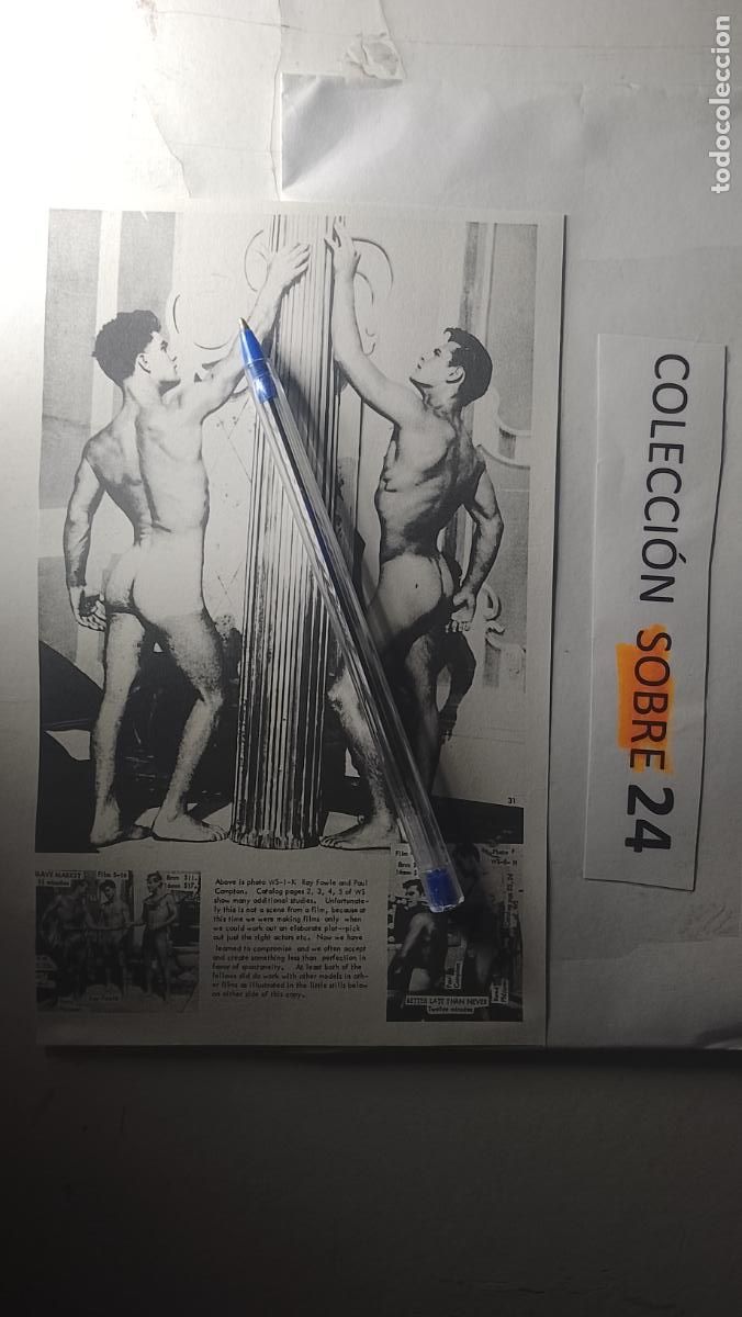 Otros Art&iacute;culos de Coleccionismo en Papel: hoja tematica gay artistica fotografica o comic hombre erotico desnudos culturismo homo sexo EROTICA